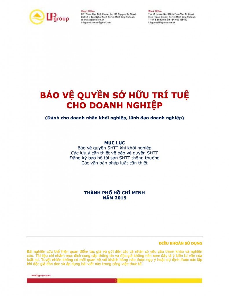 Bao ve Quyen So Huu Tri Tue Cho Doanh Nghiep - page 0